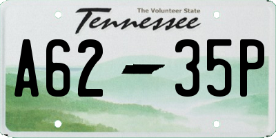 TN license plate A6235P