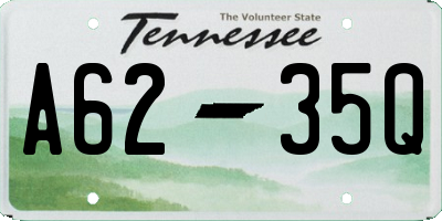 TN license plate A6235Q
