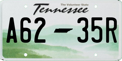 TN license plate A6235R