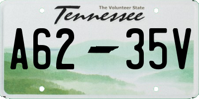 TN license plate A6235V