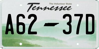 TN license plate A6237D