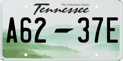 TN license plate A6237E