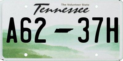 TN license plate A6237H
