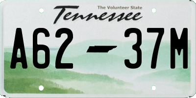 TN license plate A6237M