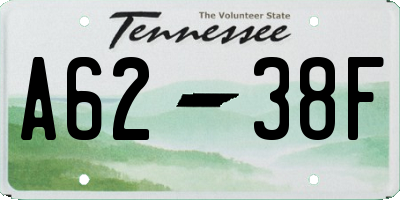 TN license plate A6238F