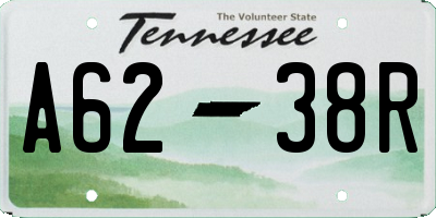 TN license plate A6238R
