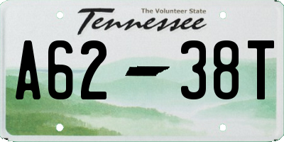 TN license plate A6238T