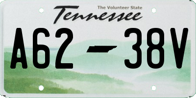 TN license plate A6238V