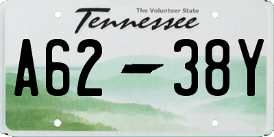 TN license plate A6238Y