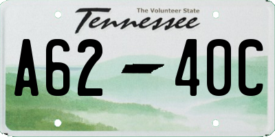TN license plate A6240C