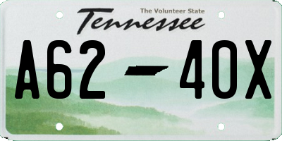 TN license plate A6240X