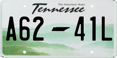 TN license plate A6241L