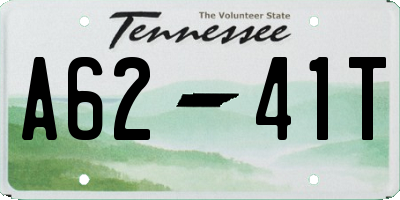 TN license plate A6241T