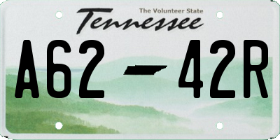 TN license plate A6242R