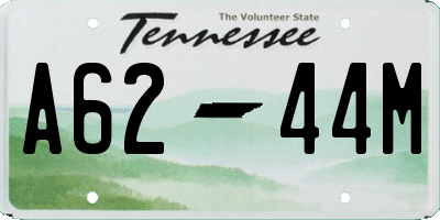 TN license plate A6244M