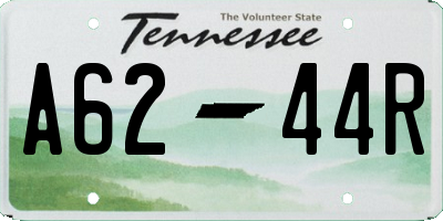 TN license plate A6244R