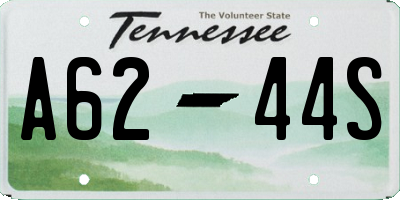 TN license plate A6244S