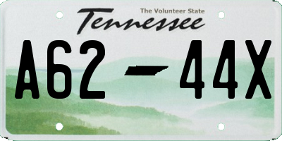TN license plate A6244X