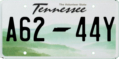 TN license plate A6244Y