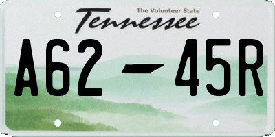 TN license plate A6245R