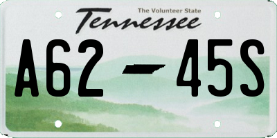 TN license plate A6245S