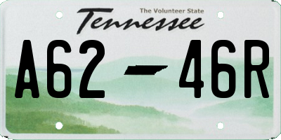 TN license plate A6246R