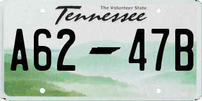 TN license plate A6247B