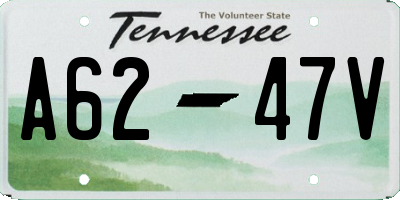 TN license plate A6247V