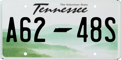 TN license plate A6248S
