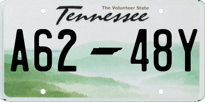 TN license plate A6248Y
