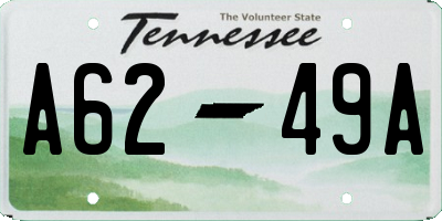TN license plate A6249A