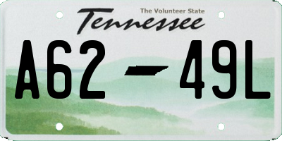 TN license plate A6249L