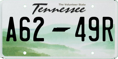 TN license plate A6249R