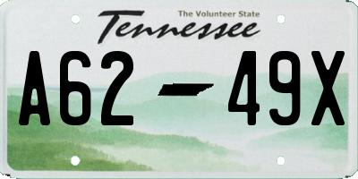 TN license plate A6249X