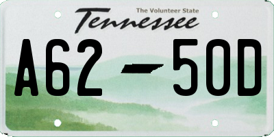 TN license plate A6250D
