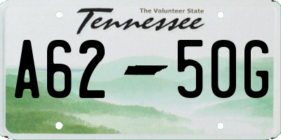 TN license plate A6250G