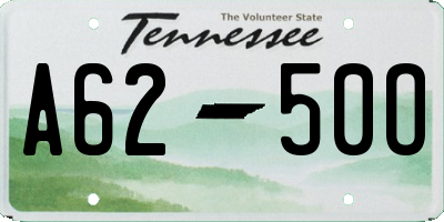 TN license plate A6250O