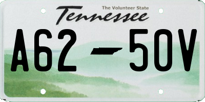 TN license plate A6250V