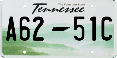 TN license plate A6251C