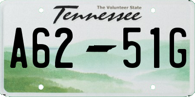 TN license plate A6251G