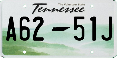 TN license plate A6251J