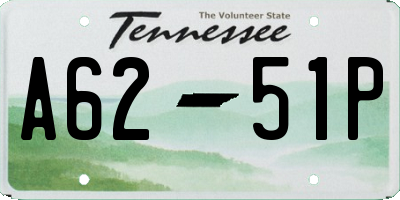 TN license plate A6251P