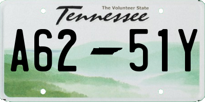 TN license plate A6251Y