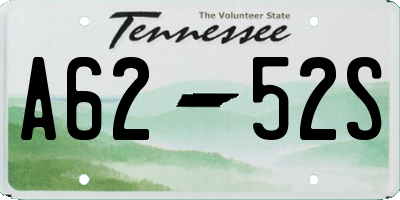 TN license plate A6252S