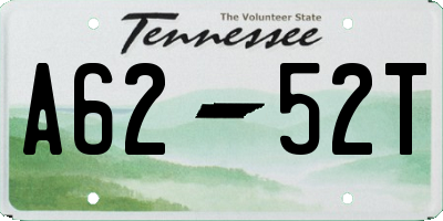TN license plate A6252T