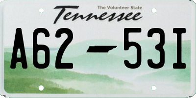 TN license plate A6253I