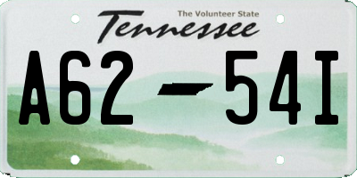 TN license plate A6254I