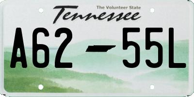 TN license plate A6255L