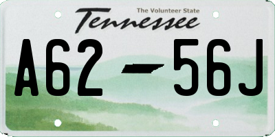 TN license plate A6256J