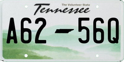 TN license plate A6256Q